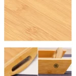 Bamboo Binaural Tea Set Tray Bread Display Tray - Image 2