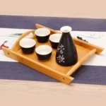Bamboo Binaural Tea Set Tray Bread Display Tray - Image 4