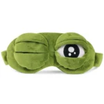 Cute Eyes Plush3D Frog Shade Cover Sleeping Rest Travel Eye Mask with Ice Bag - Image 2