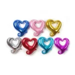 50 PCS Hollow Aluminum Heart Balloons for Wedding Party Decoration - Image 3