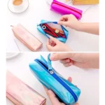 Iridescent Laser Pencil Case PU School Stationery Gift Cute Pencil Box - Image 4