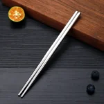 1 Pairs 304 Stainless Steel Chopsticks Non-Slip Tableware Adult Chopsticks
