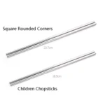 1 Pairs 304 Stainless Steel Chopsticks Non-Slip Tableware Adult Chopsticks - Image 3