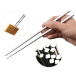 1 Pairs 304 Stainless Steel Chopsticks Non-Slip Tableware Adult Chopsticks - Image 6