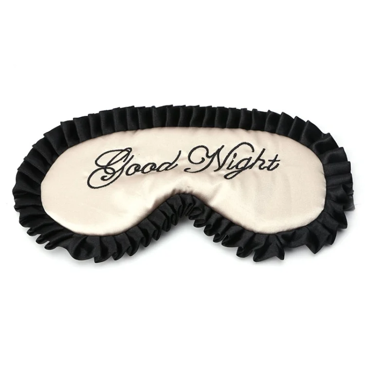 TBD055475701A_1.webp Comfortable Imitation Silk Satin Personalized Travel Sleep Mask Eye Cover - Image 2