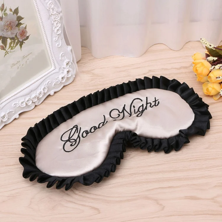 TBD055475701A_2.webp Comfortable Imitation Silk Satin Personalized Travel Sleep Mask Eye Cover - Image 3