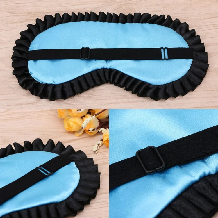 TBD055475701A_4.webp Comfortable Imitation Silk Satin Personalized Travel Sleep Mask Eye Cover - Image 5