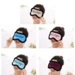 Comfortable Imitation Silk Satin Personalized Travel Sleep Mask Eye Cover - Image 6