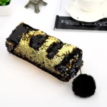 Reversible Sequin Pencil Case for Girls School Supplies Super Big Stationery Gift Magic Makeup Bag - Image 3