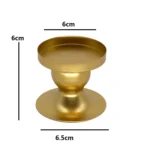 DH20-33 Geometric Round Iron Candle Holder Window Home Photo Props - Image 2