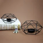 Wedding Wrought Iron Candle Holders Craft Candle Holders Home Decoration Ornaments, Size: Large - Image 2