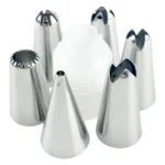 8 PCS/Set 6 Stainless Steel Nozzle Set DIY Cake Decorating Tools Silicone with EVA Cream Pastry Bag - Image 5