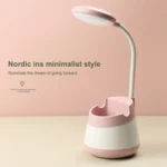 USB Charging LED Desk Light Eye Protection Lamp with Pen Holder and Phone Holder - Image 3