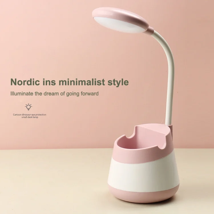 TBD0555254301_B2.webp USB Charging LED Desk Light Eye Protection Lamp with Pen Holder and Phone Holder - Image 3