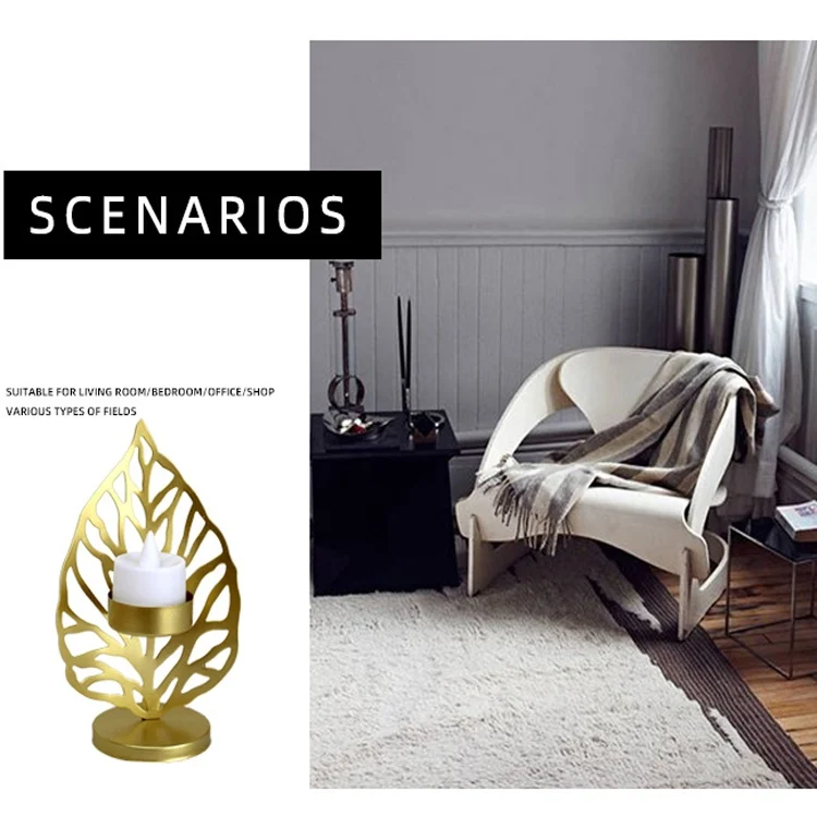 TBD0555257601_B5.webp Wrought Iron Candle Holder Living Room Desktop Decoration Ornaments - Image 6