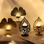 Wrought Iron Candle Holder Living Room Desktop Decoration Ornaments - Image 7