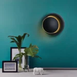 LED Wall Lamp 360 Degree Rotation Adjustable Bedside Light White Black Creative Wall Lamp Black Modern Aisle Round Lamp - Image 2