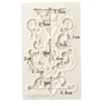 2 PCS Border Silicone Mold Fondant Mold Cake Decorating Tools Chocolate Mold - Image 7