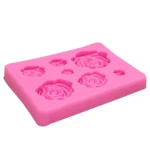 2 PCS DIY Handmade Soap Chocolate Fondant Baking Mold 3D Rose Flower Cake Decoration Silicone Mold - Image 3