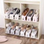 Double-Layer Adjustable Shoe Bracket Household Dustproof Shoe Storage Rack - Image 3