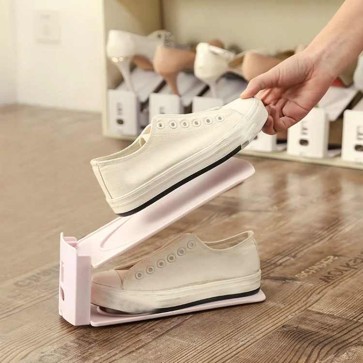 TBD0556221701_B3.webp Double-Layer Adjustable Shoe Bracket Household Dustproof Shoe Storage Rack - Image 4