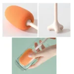 Long Handle Vertical Cup Brush Baby Bottle Sponge Cleaning Brush, Length: 29cm - Image 2