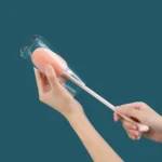 Long Handle Vertical Cup Brush Baby Bottle Sponge Cleaning Brush, Length: 29cm - Image 5