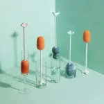 Long Handle Vertical Cup Brush Baby Bottle Sponge Cleaning Brush, Length: 29cm - Image 7