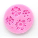 2 PCS 3D Flower Silicone Molds Fondant Craft Cake Candy Chocolate Ice Pastry Baking Tool - Image 2