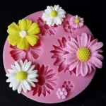 2 PCS 3D Flower Silicone Molds Fondant Craft Cake Candy Chocolate Ice Pastry Baking Tool - Image 5