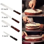 Wooden Handle Spatula Baking Stainless Steel Cake Straight Knife - Image 7