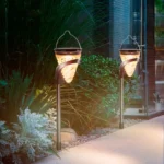 Cone-Shape Garden Decoration Solar Lawn Light Outdoor LED Ground Plug And Wall-Mounted Dual Purpose Lights - Image 7