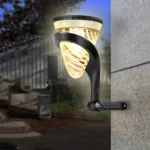 Cone-Shape Garden Decoration Solar Lawn Light Outdoor LED Ground Plug And Wall-Mounted Dual Purpose Lights - Image 8