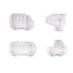 3 Sets Plastic Decorative Biscuit Mold Transportation Tool Series Biscuit Spring Mold