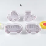 3 Sets Plastic Decorative Biscuit Mold Transportation Tool Series Biscuit Spring Mold - Image 5