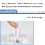 3 Sets Plastic Decorative Biscuit Mold Transportation Tool Series Biscuit Spring Mold - Image 2