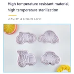 3 Sets Plastic Decorative Biscuit Mold Transportation Tool Series Biscuit Spring Mold - Image 4
