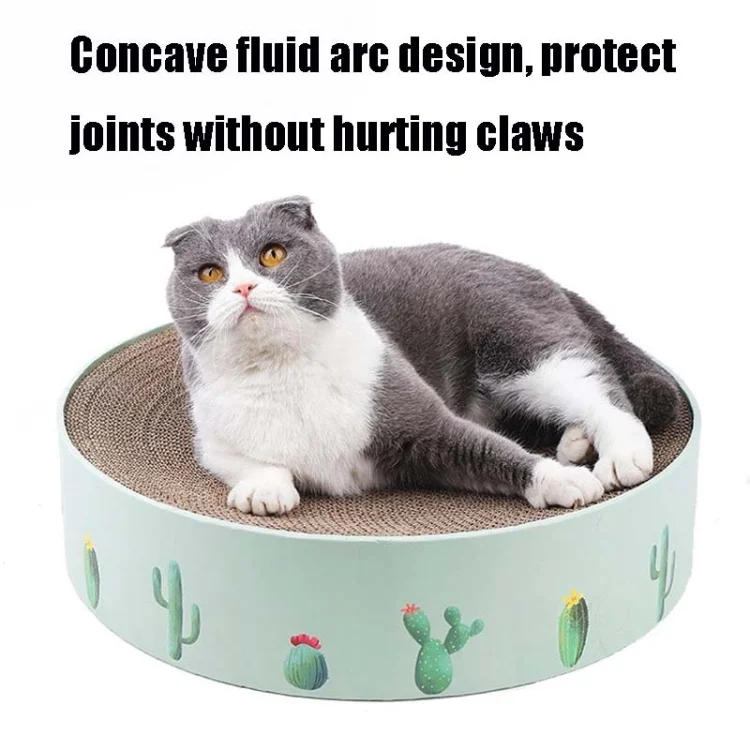 TBD0556526801_B1.webp Round Corrugated Cat Scratcher Claw Sharpener Toy Bed - Image 2