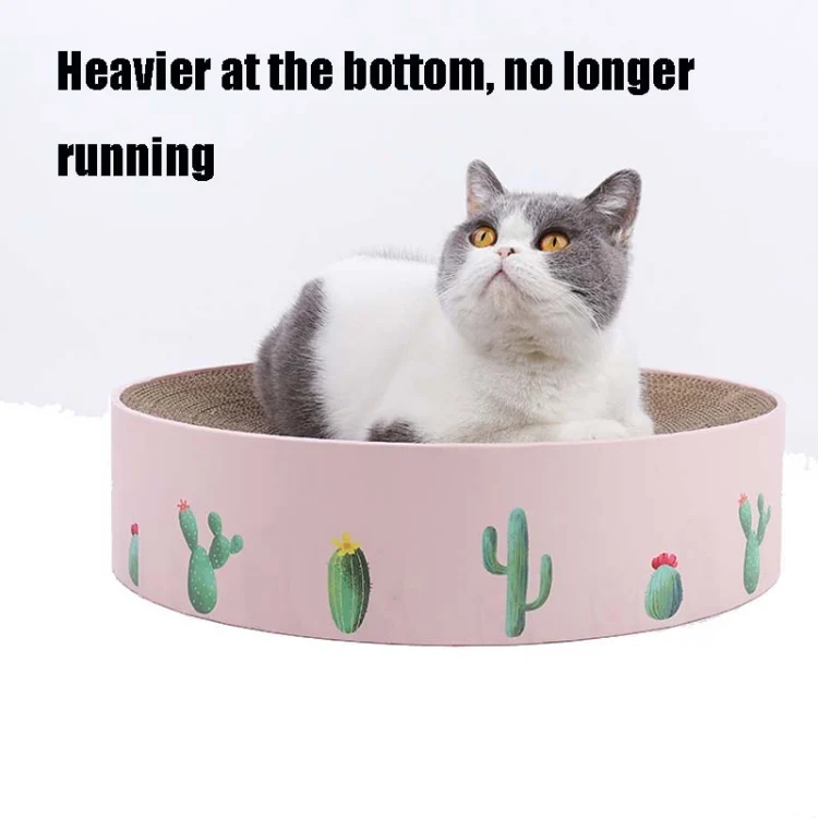 TBD0556526801_B2.webp Round Corrugated Cat Scratcher Claw Sharpener Toy Bed - Image 3