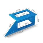 Woodworking T-Shaped Marking Gauge Multi-Function Square Aluminum Alloy Scribe - Image 2