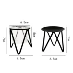 Hollow Household Candle Cups Iron Candle Holders Luxury Creative Home Decorations, Colour: B Gold - Image 2