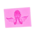 2 PCS Angel Shape Fondant Cake Silicone Mold Aroma Soft Clay Clay Gypsum Plastic Decoration