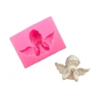 2 PCS Angel Shape Fondant Cake Silicone Mold Aroma Soft Clay Clay Gypsum Plastic Decoration - Image 4