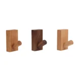 Solid Wood Punch-Free Entrance Behind The Door On The Wall Sticky Hook Clothes Hook Beech Wood - Image 2