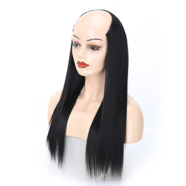 TBD0557049901_1.webp Wig Half Headgear Long Straight Hair U-Shaped Wig Headgear - Image 2