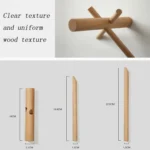 Solid Wood Hanger Wall Decoration Coat Hook - Image 7