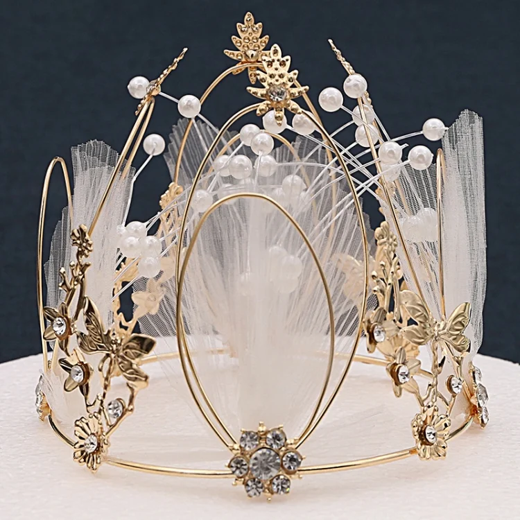 TBD05575802_5.webp Fairy Dragonfly Fairy Cake Decoration Bridal Crown Baking Birthday Ornaments - Image 6