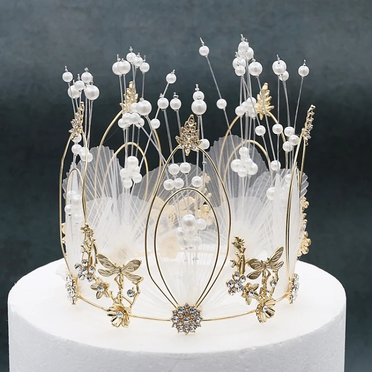 TBD05575802_6.webp Fairy Dragonfly Fairy Cake Decoration Bridal Crown Baking Birthday Ornaments - Image 7
