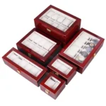 Wooden Baking Paint Watch Box Jewelry Storage Display Box - Image 4
