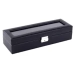 Woven Pattern PU Leather Watch Box Jewelry Storage Display Box - Image 6